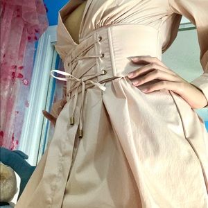 COPY - Oh Polly Pastel Pink Long Sleeve Dress wit…